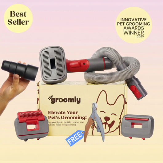 THE GROOMLY 3-in-1 Vacuum brush